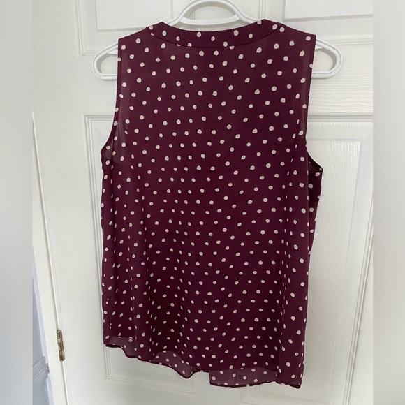 Loft Polka Dot Blouse, size M - Picture 4 of 5